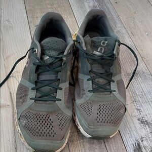 On cloud light blue and gray  running sneakers 9.5